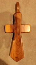 Wood Cross Wall Decor Wooden Cross Pendant Vintage