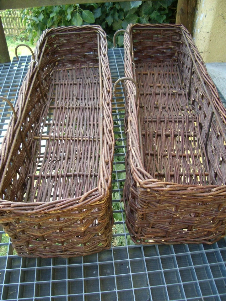 Pflanzkorb Weide, stabil, Natur groß ca.87Lx26Bx18cm H-Metallrahmen stabil 1 St. - Bild 2 von 4