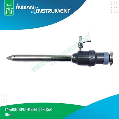Reusable 10mmx195mm Laparoscopic Magnetic Trocar Stainless Steel Surgical Inst - Picture 6 of 10