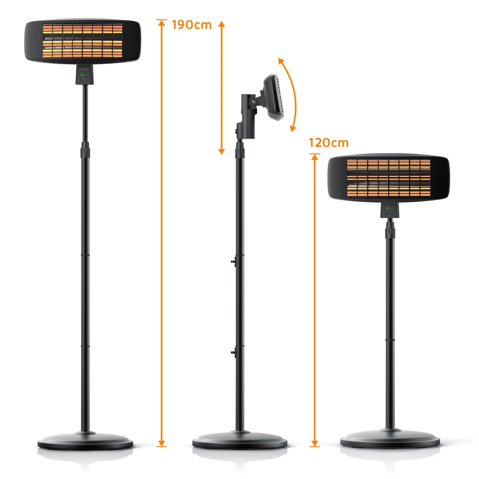 Heizstrahler + Standfuß Wickeltisch Heizstrahler Infrarot Wärmestrahler Angebot - Bild 4 von 4