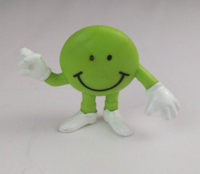 Vintage Smiley Face Let's Dance Vending Machine Toy 1.5'' Emoji Figure