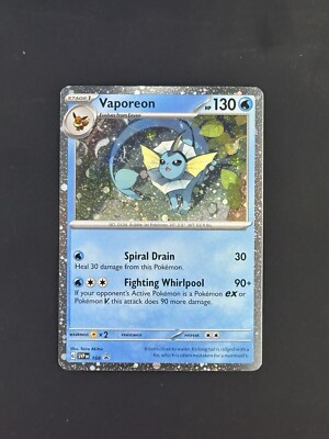 Vaporeon - 2025 Pokmon Holo Prismatic Evolutions Black Star Promo Card SVP 168 | eBay Vaporeon - 2025 Pokmon Holo Prismatic Evolutions Black Star Promo Card SVP 168 | eBay