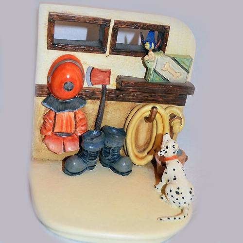 TO THE RESCUE MODEL 1020-D HUMMELSCAPES / GOEBEL made 1999 Hand Painted China - Picture 1 of 3
