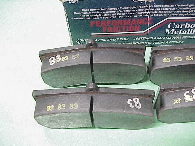 4 NEW PFC 7770.83.28.34 NASCAR Molded Burnished Brake Pads K&N Bowman Gray Foto 2 de 4