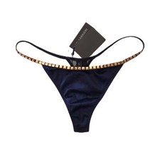 I.D. Sarrieri Womens Bluemarine Sequins Embellishment Thong Size XL EUR44 FR4