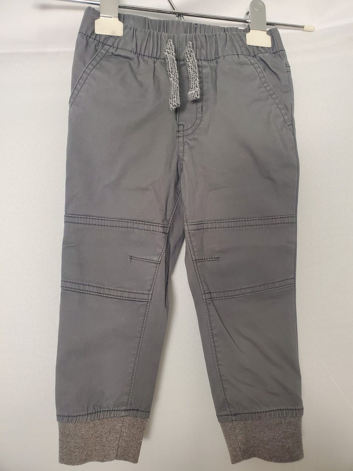 Cat & Jack Khaki & Gray 2 Pack Jogger Pants Reinforced Knees Boys 2T