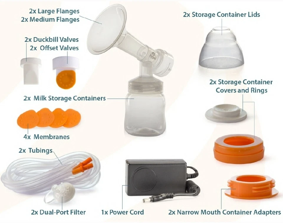 Extractor de leche Hygeia Enjoye™️ grado hospitalario nuevo con accesorios Foto 2 de 3