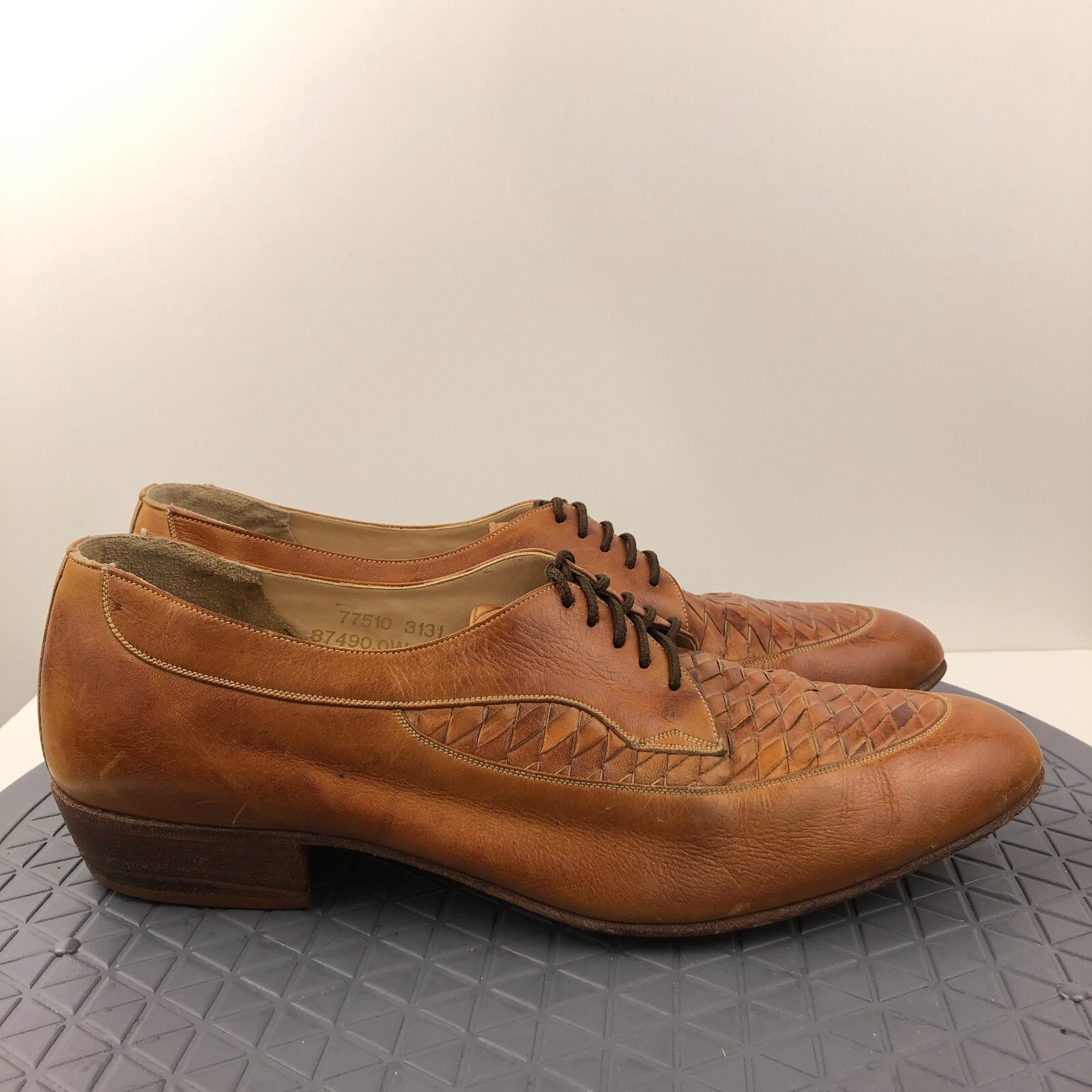 SAOLA The Wild Pair Scarpe Uomo Taglia 10 5 Pelle Marrone Slipon Lacci Made in Brazil