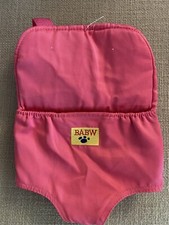 Build A Bear Carrier Pink Backpack Accessory Plush Baby Pastel Soft Toy Pet BABW