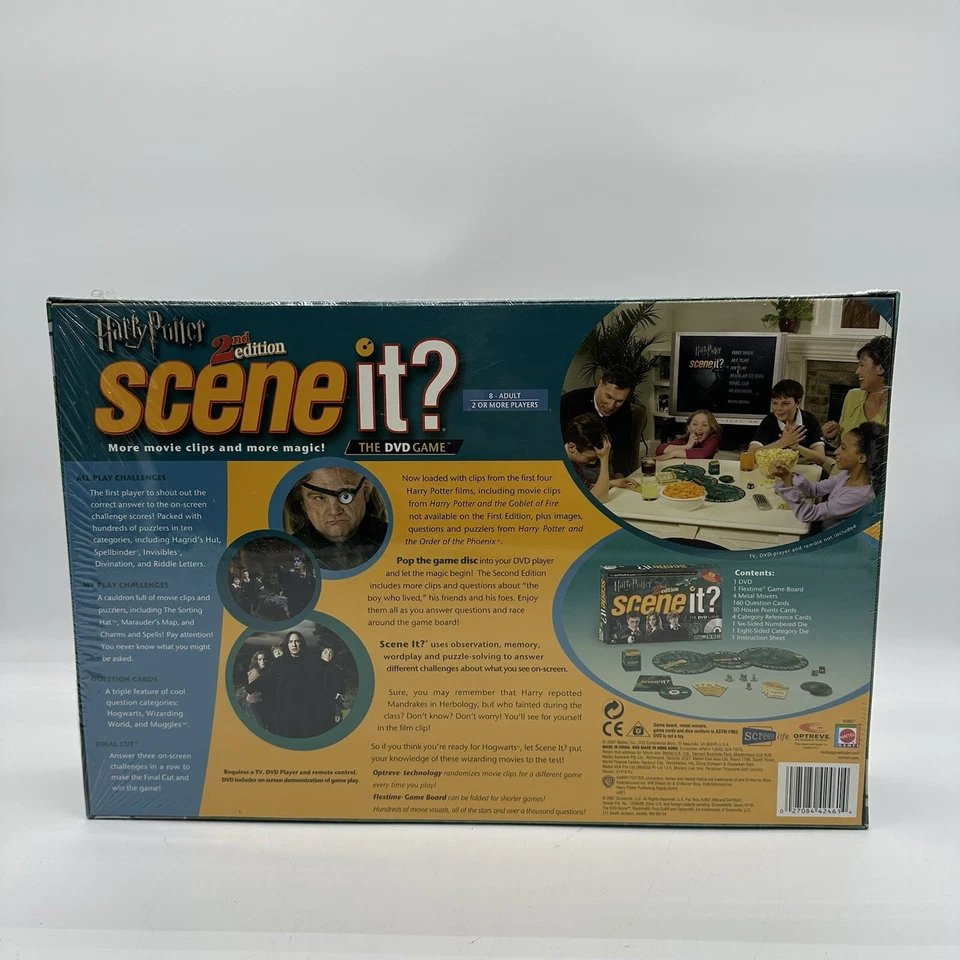New Sealed Mattel Harry Potter Scene It? 2007 DVD Family Game 2nd Edition K5807 - Image 2 of 4