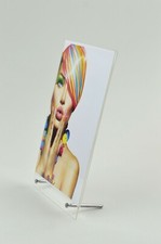 A4 Portrait Acrylic Angled Price List Poster Sign Menu Holder with metal feet