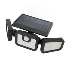 Solar Wall Light With Motion Sensor Remote Control Foldable IP65 For Garage BUN