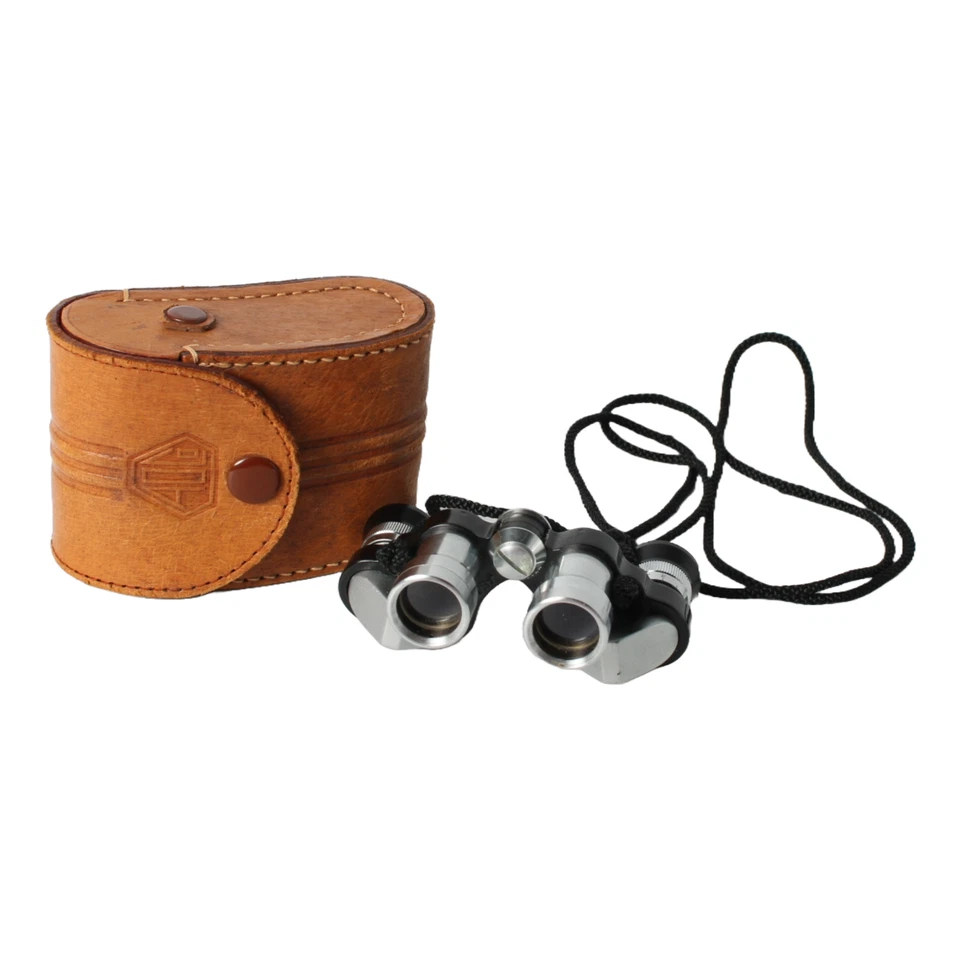 Vintage Asahi Pentax 6x15 Binoculars with Leather Case | Compact Opera Glasses - Image 4 of 4