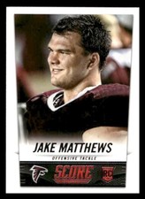 2014 Score #375 Jake Matthews Rookie Atlanta Falcons