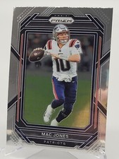 2022 PANINI PRIZM MAC JONES BASE FOOTBALL CARD NEW ENGLAND PATRIOTS ALABAMA NFL