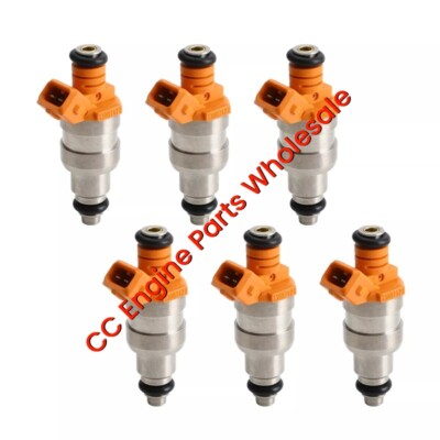 6pcs Fuel Injectors 33007127 Fits Wrangler Cherokee YJ 1987-1998 I6 4.0L