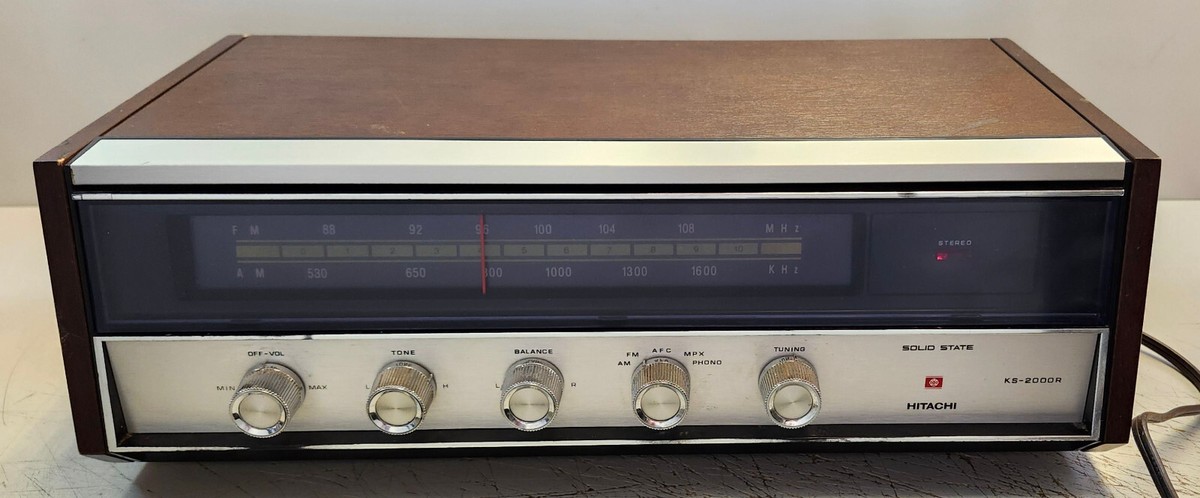 HITACHI 無線/FM/AMラジオ KS-1000W 昭和レトロ　完動品 日立パディスコ 1000（HITACHI KS-1000W、PERDISCO 1000