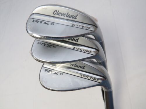 NEW Cleveland RTX6 ZipCore Wedge Set 50 54 58 Dynamic Gold Spinner TI Wedge Flex