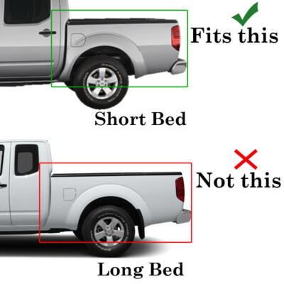 For 2005-2021 Nissan Frontier(SHORT BED ONLY) CHROME Fuel Gas Door