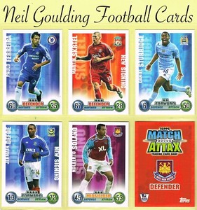 NAYBET, CHAOUCH, CHIBA (MAROC), 5 FOOTBALL ROOKIE CARDS ONZE MONDIAL