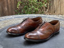 Allen Edmonds "STRAND" Leather Cap-Toe Oxford Shoes Mens Size 8 EEE Made In USA