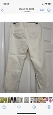 Classiques ENTIER ANKLE PANTS sz 8 Petite NEW Bone Slacks Trousers STRETCH