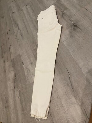 Zara White Jeans Fly Women's Size 2 ZARA BASIC 1975 EUR 34