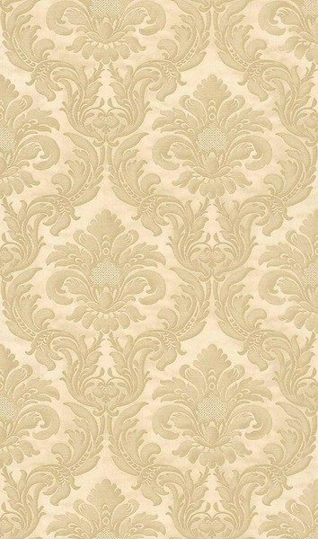 Rasch Vliestapete Trianon 515039 Cremebeige-Gold Damask GroßEs Barockornament-image