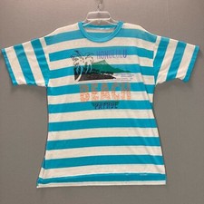 VTG Honolulu Beach Patrol T-Shirt T Shirt Single Stitch Striped Single stitch L