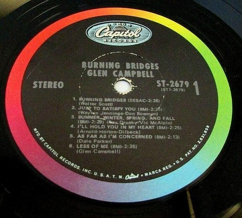 Glen Campbell Burning Bridges and other Great Country Songs ST2679 Country - Picture 7 of 10