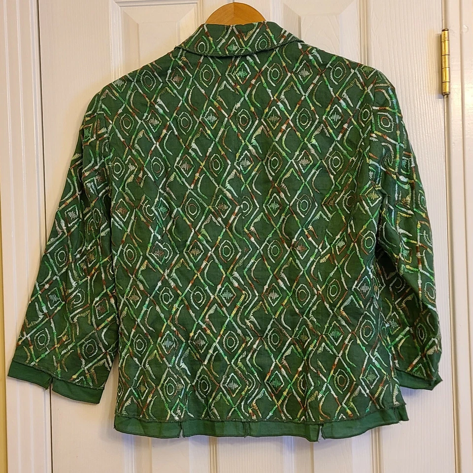 Moda International Womens Long Sleeve Button Up Lightweight Blazer Jacket Size 8 - Image 2 of 4