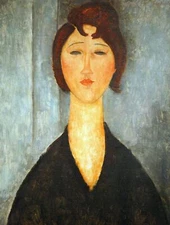 Decoration Poster.Home room art.Interior design.Modigliani Portrait woman.7336