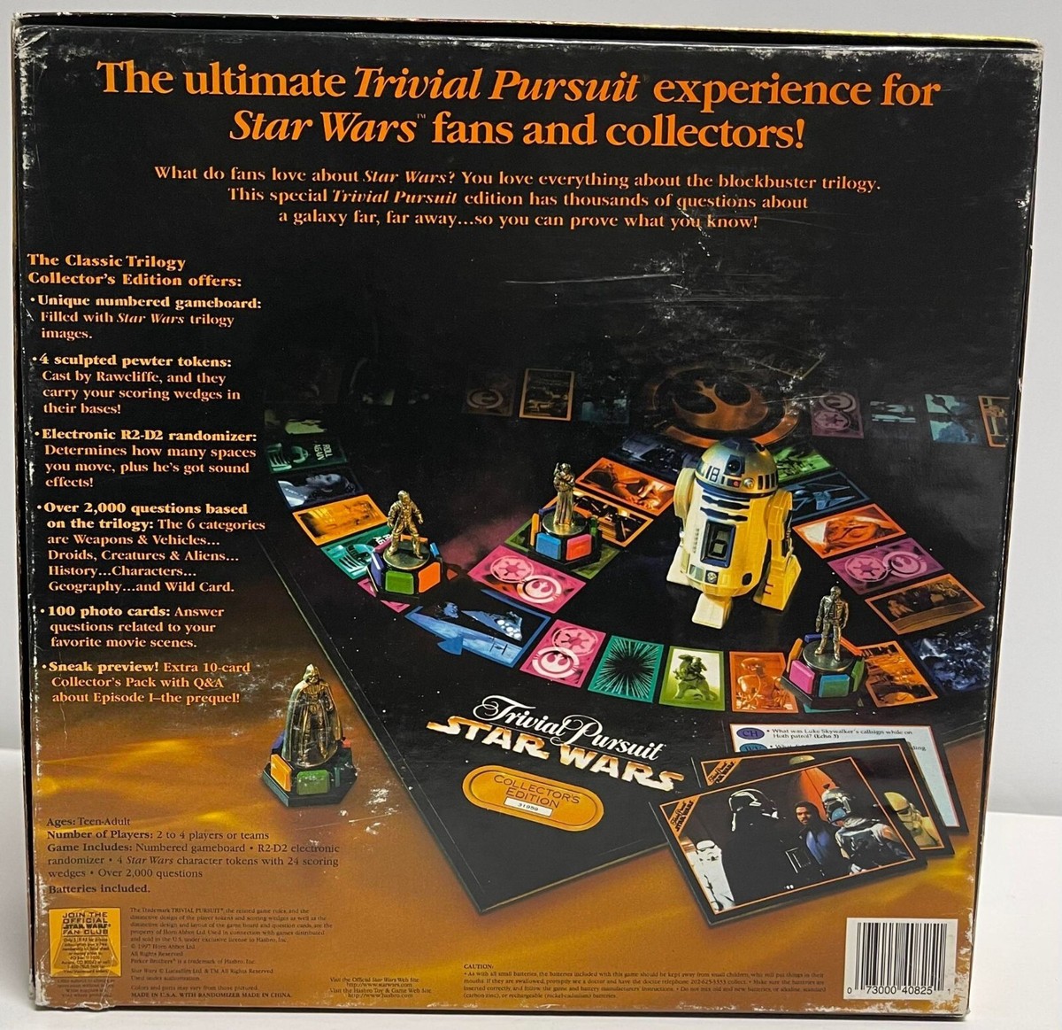 Star Wars Trivia Pursuit Classic Trilogy Collector's Edition