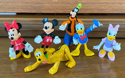 Disney Store Mickey Mouse PVC Figurine Playset Minnie, Donald