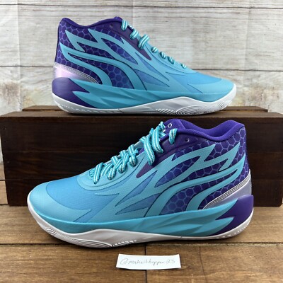 Puma MB.02 'Queen City' Blue Purple Basketball  379780-01 GS Size 6/Women 7.5