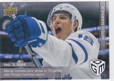 22/23 UD..MITCH MARNER..GAME DATED MOMENTS../599..CARD # 24..MAPLE LEAFS