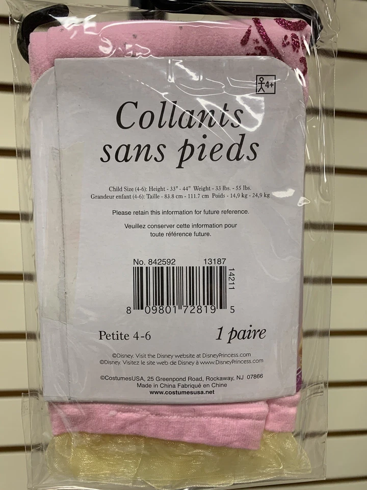 Medias Disfraz La Bella Durmiente Aurora Halloween Disney Medias Sin Pies Foto 3 de 3