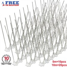 10M/5M Pigeon Bird Spikes Metal Wall Fence Deterrent Anti Perch Control Repeller