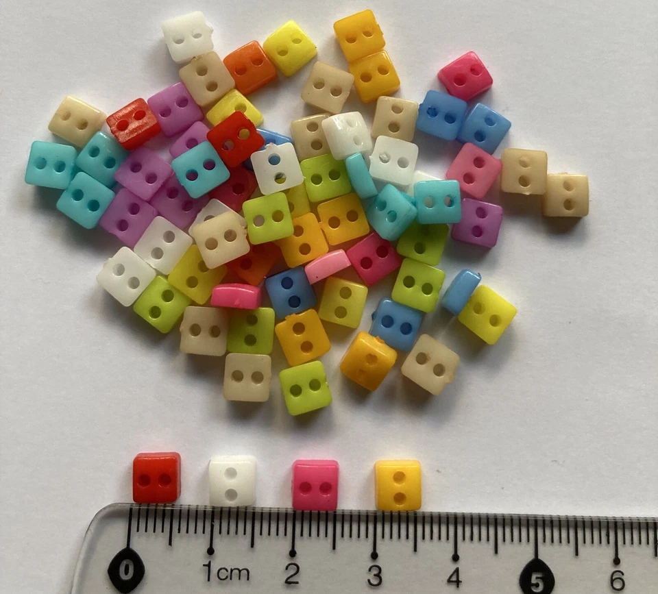 10 x Doll Clothes Buttons - 6mm - (Pick your colour) - image 3 of 4
