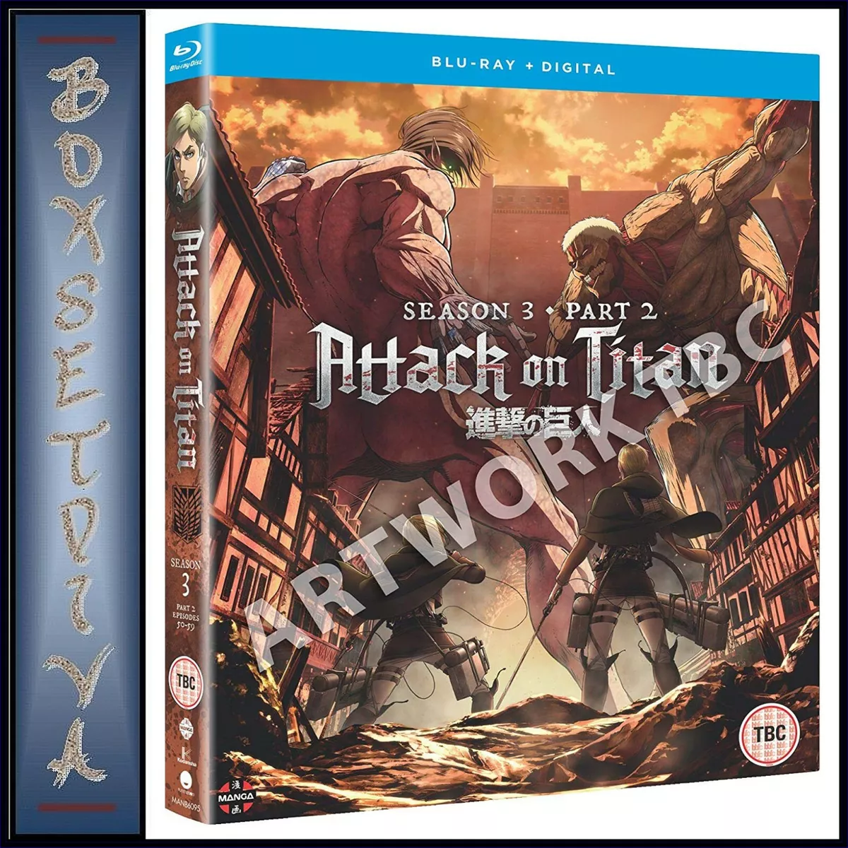 Attack on Titan: Season 3 - Part 2 Blu-ray (Blu-ray + DVD +