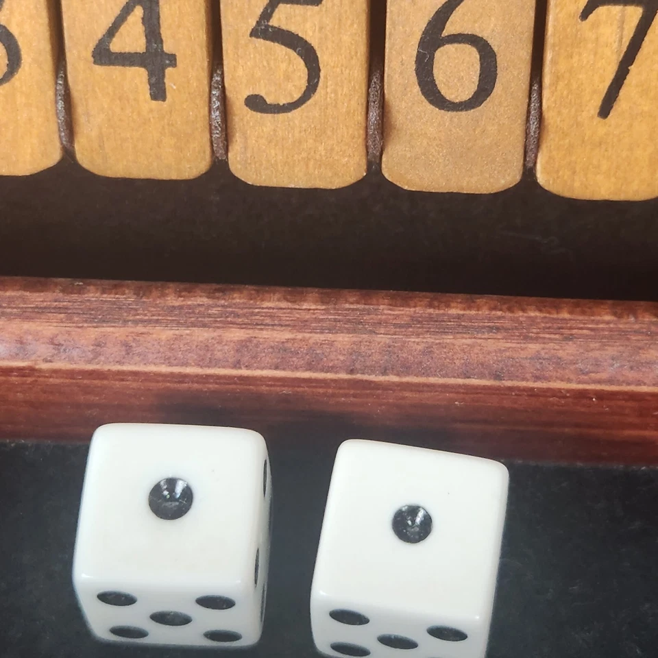 Shut The Box British Pub Game 2010 University Games Corp Dice Bar Tavern Foto 4 de 4