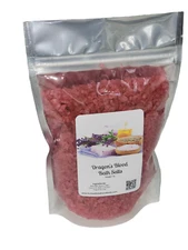 Bath Salts | Dragon's Blood Scent | 4 Sizes | Sea Salt | Epsom Salt