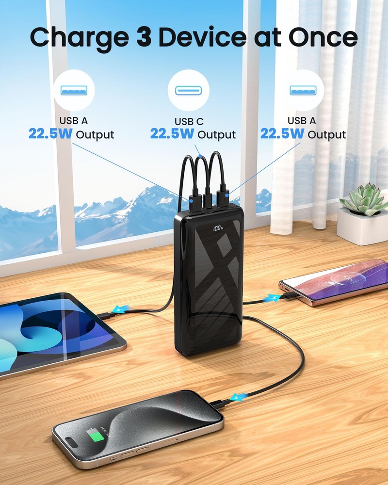 50,000mAh 22.5W Fast Charging Power Bank with USB-C Quick Charge 50,000mAh 22.5W Fast Charging Power Bank with USB-C Quick Charge