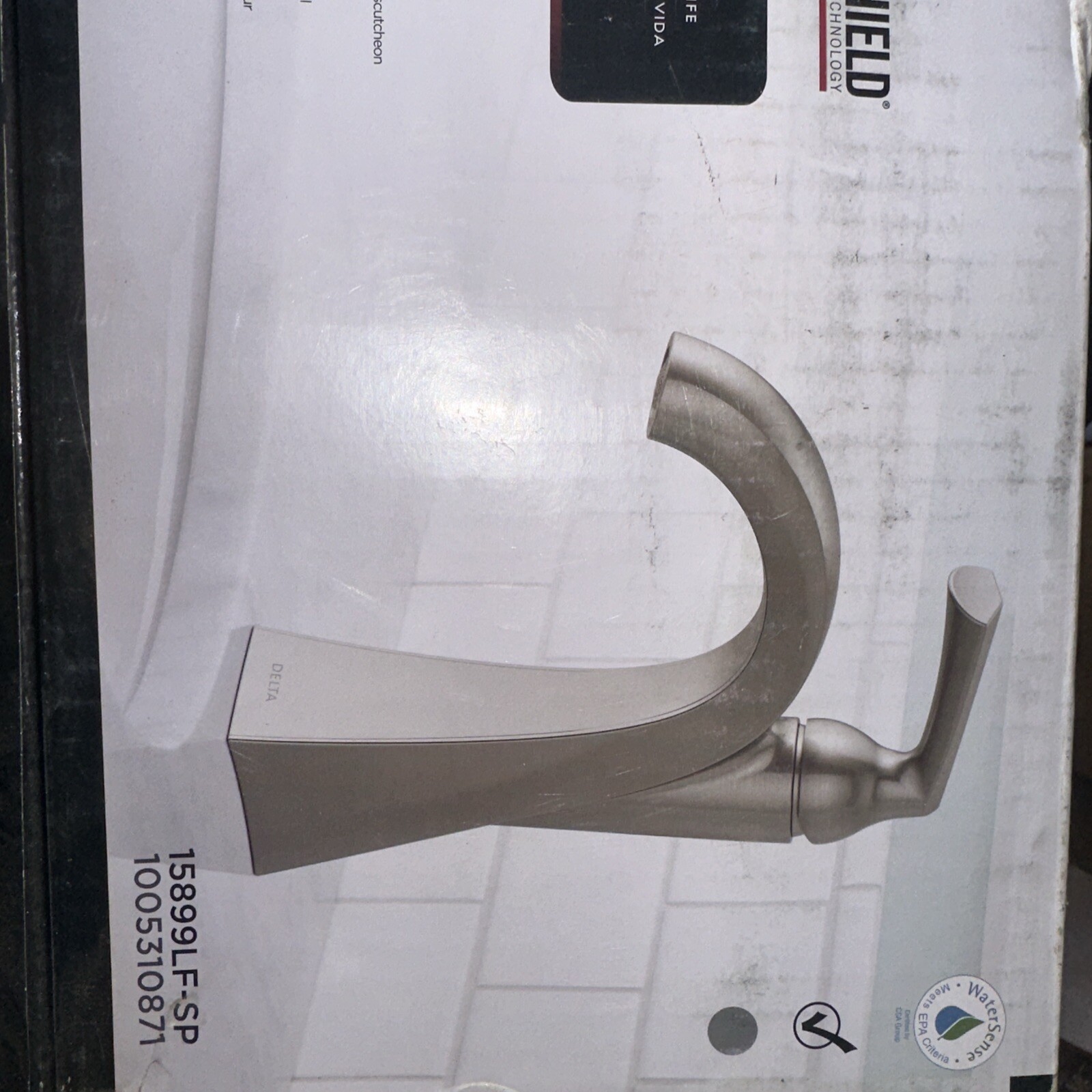 Delta Pierce 15899LFSP Single Handle Centerset Faucet Brushed Nickel