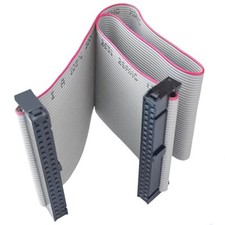 40 Pin Female to Female IDE Flat Hard Drive Cable Connector Dual Data Extension