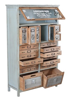 Kommode Loft Möbel Apothekerschrank Industrial Schrank Industriell Hochkommode