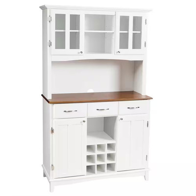 White Buffet with Butch and Wine Rack