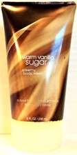 Bath Body Works WARM VANILLA SUGAR Creamy Body Wash 8 oz, NEW
