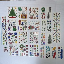 Mrs Grossman Creative Memories Lot Of 25 Sheets Christmas Stickers 1996-2001 VIN