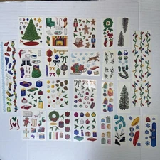 Mrs Grossman Creative Memories Lot Of 25 Sheets Christmas Stickers 1996-2001 VIN